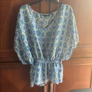 Large sleeves  till the gathering at the waist